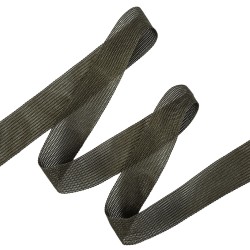 Окантовочная лента-бейка, цвет Тёмно-Серый 22мм (на отрез)  в Саратове