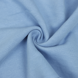 Ткань Футер 3-х нитка, Петля, цвет Светло-Голубой (на отрез)  в Саратове