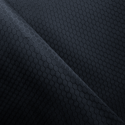 Ткань Оксфорд 300D PU Рип-Стоп СОТЫ, цвет Черный (на отрез)  в Саратове