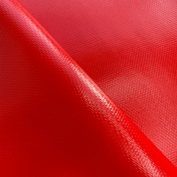 Тентовый материал ПВХ 600 гр/м2 плотная, Красный (Ширина 150см), на отрез  в Саратове, 600 г/м2, 1189 руб