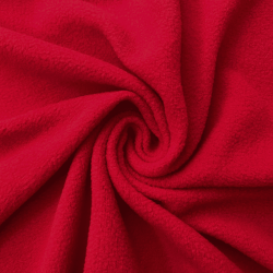 Флис Односторонний 130 гр/м2, цвет Красный (на отрез)  в Саратове
