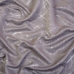 Ткань Блэкаут для штор светозатемняющая 75% &quot;Ледовое тиснение цвет Серый&quot; (на отрез)  в Саратове