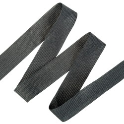 Окантовочная лента-бейка, цвет Чёрный 22мм (на отрез)  в Саратове
