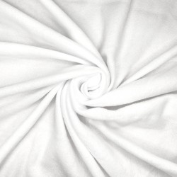 Флис Односторонний 130 гр/м2, цвет Белый (на отрез)  в Саратове