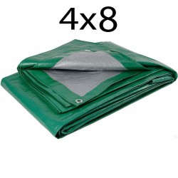 Тент &quot;Тарпикс&quot; 4х8 м, 120 г/м2, цвет Зеленый, люверсы каждые 50см  в Саратове