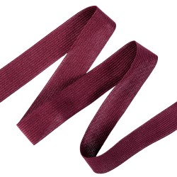 Окантовочная лента-бейка, цвет Бордовый 22мм (на отрез)  в Саратове