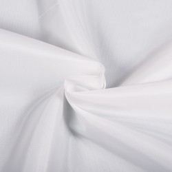 Ткань подкладочная Таффета 190Т, цвет Белый (на отрез)  в Саратове