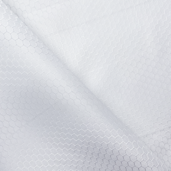 Ткань Оксфорд 300D PU Рип-Стоп СОТЫ, цвет Белый (на отрез)  в Саратове