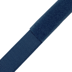 Контактная лента 25мм  Синий (велькро-липучка, на отрез)  в Саратове