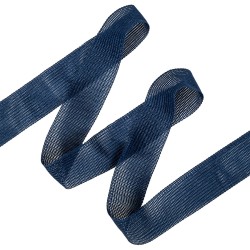Окантовочная лента-бейка, цвет Синий 22мм (на отрез)  в Саратове
