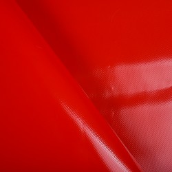 Ткань ПВХ 450 гр/м2, Красный (на отрез)  в Саратове