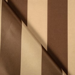 Ткань Оксфорд 300D PU, Бежево-Коричневая полоска (на отрез)  в Саратове
