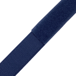 Контактная лента 25мм цвет Тёмно-Синий (Велькро-липучка), на отрез  в Саратове