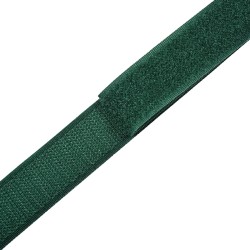 Контактная лента 25мм цвет Зелёный (велькро-липучка, на отрез)  в Саратове