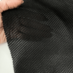 Сетка 3D трехслойная Air mesh 165 гр/м2, цвет Черный (на отрез)  в Саратове