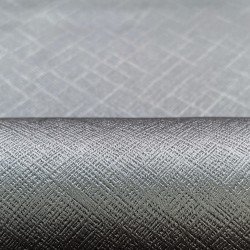 Ткань Блэкаут для штор светозатемняющая 100% &quot;Орнамент Серый&quot; (на отрез)  в Саратове