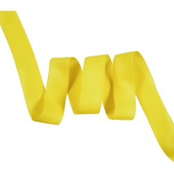 Окантовочная лента-бейка, цвет Жёлтый 22мм (на отрез)  в Саратове